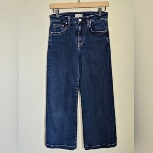 Father's Daughter The Susie High Rise Wide Leg Crop Jeans